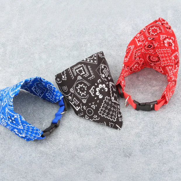 Dog Triangle Scarf with Print