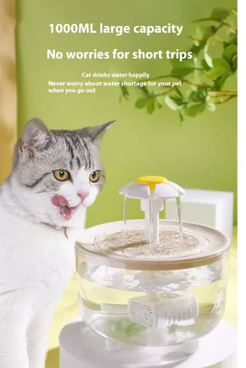 Cat Water Fountain with Constant Heat
