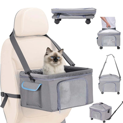4-in-1 Cat Car Seat and Cat Carrier 