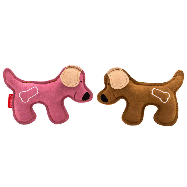 Dog Toy : Durable Leather Dog Toy for Chewing and Dental Care