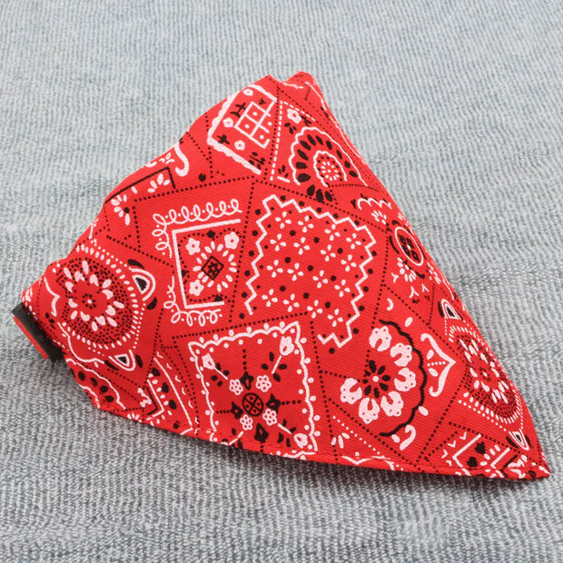 Dog Triangle Scarf with Print