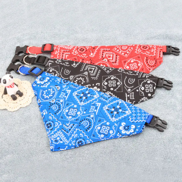 Dog Triangle Scarf with Print