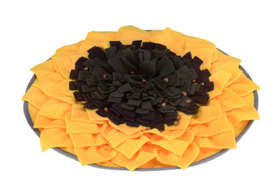 Dog Snuffle Mat with Sunflower Design for Slow Feeding