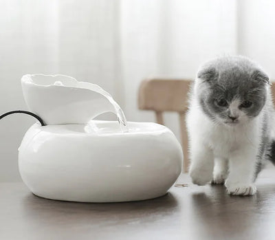 Cat Leaf Water Dispenser with Circulating Filter